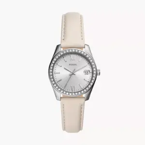 Fossil Jacqueline ES4555 women’s watch with blue dial and stainless steel mesh strap