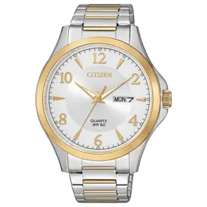 Citizen BF2005-54A men's analog wristwatch with stainless steel case and black dial