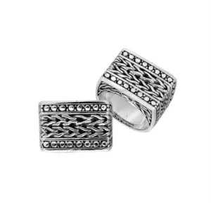 Sterling silver designer square shape ring – AR-9037-S