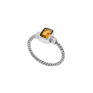 Sterling silver ring with citrine gemstone – AR-1119-CT