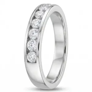White 14k Diamond Ring With 1.00tw Round Shape Diamond