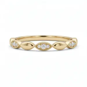 Yellow 14k Diamond Ring With   0.10tw  Diamond
